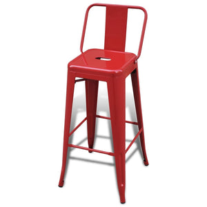 vidaXL Bar Stool Bar Seat Counter Height Island Stool for Pub Kitchen Steel-9