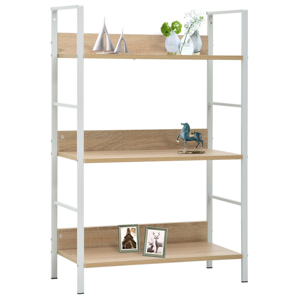 vidaXL Book Shelf Storage Bookcase Rack Organizer Furniture Engineered Wood-24