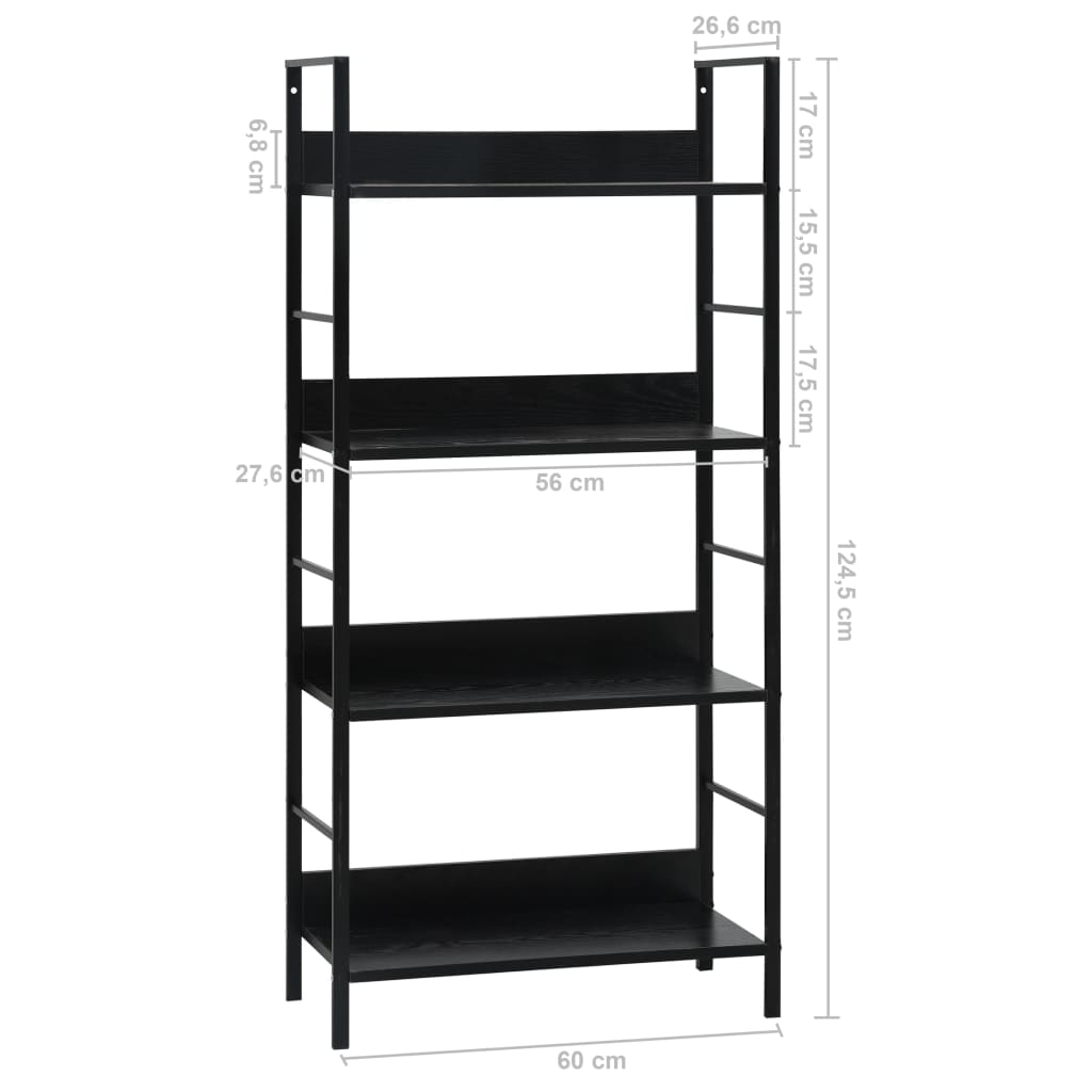 vidaXL Book Shelf Storage Bookcase Rack Organizer Furniture Engineered Wood-61