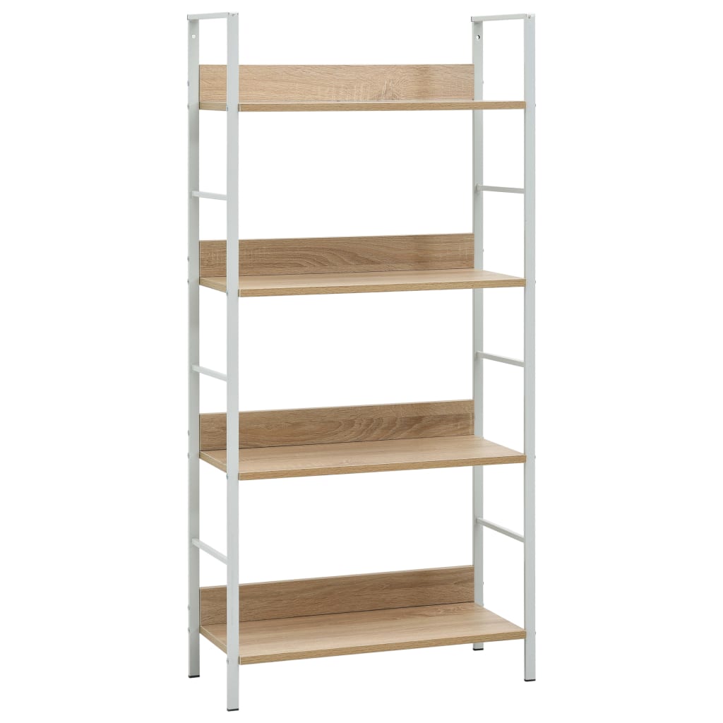 vidaXL Book Shelf Storage Bookcase Rack Organizer Furniture Engineered Wood-2