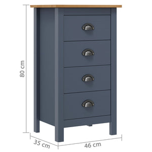 vidaXL Sideboard Storage Side Cabinet Furniture Living Room Solid Wood Pine-8