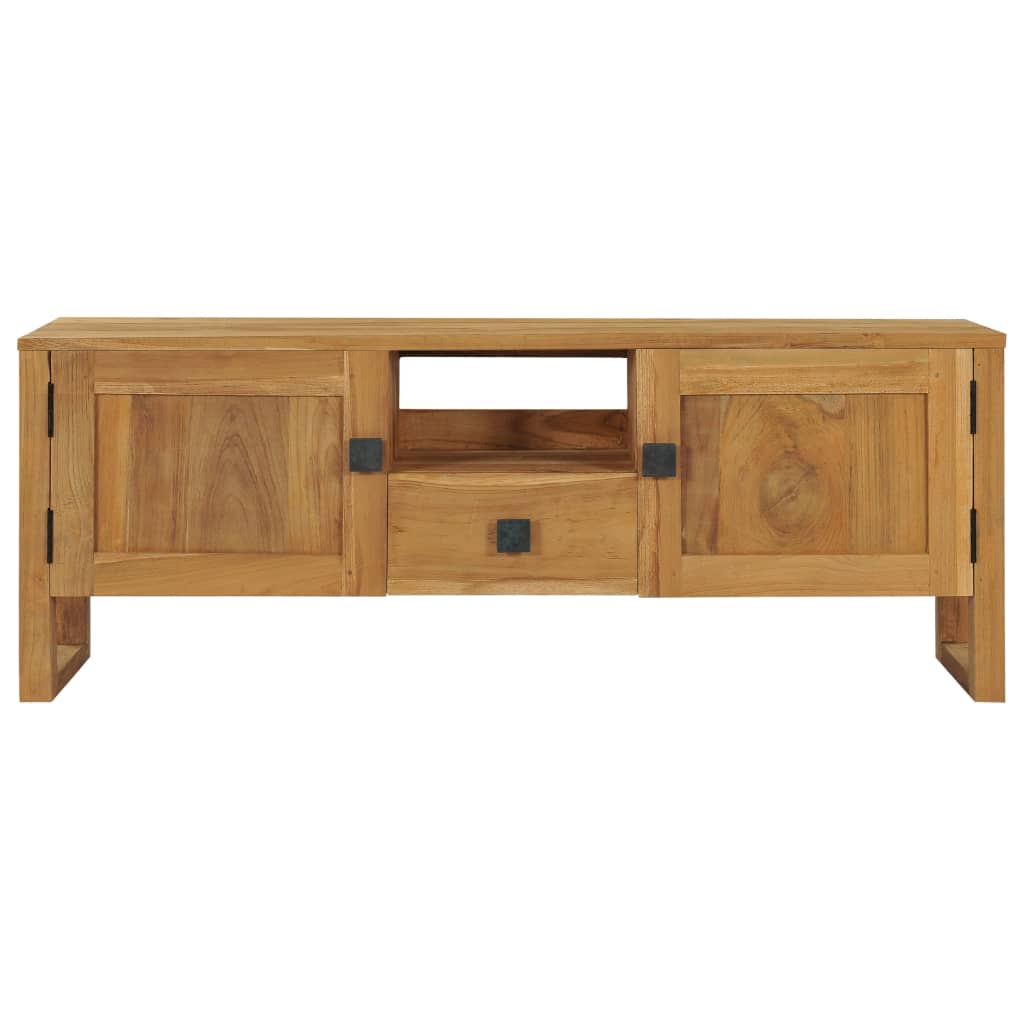 vidaXL TV Stand 47.2"x12.6"x17.7" Solid Wood Teak-2