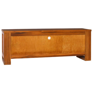 vidaXL TV Stand 43.3"x11.8"x15.7" Solid Wood Teak-4