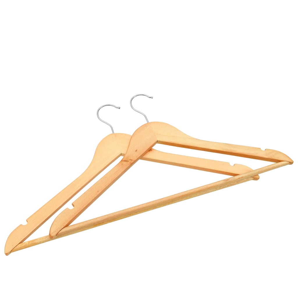 vidaXL Clothes Hanger Set Coat Hanger Clothes Organizer Non-slip Hardwood-17