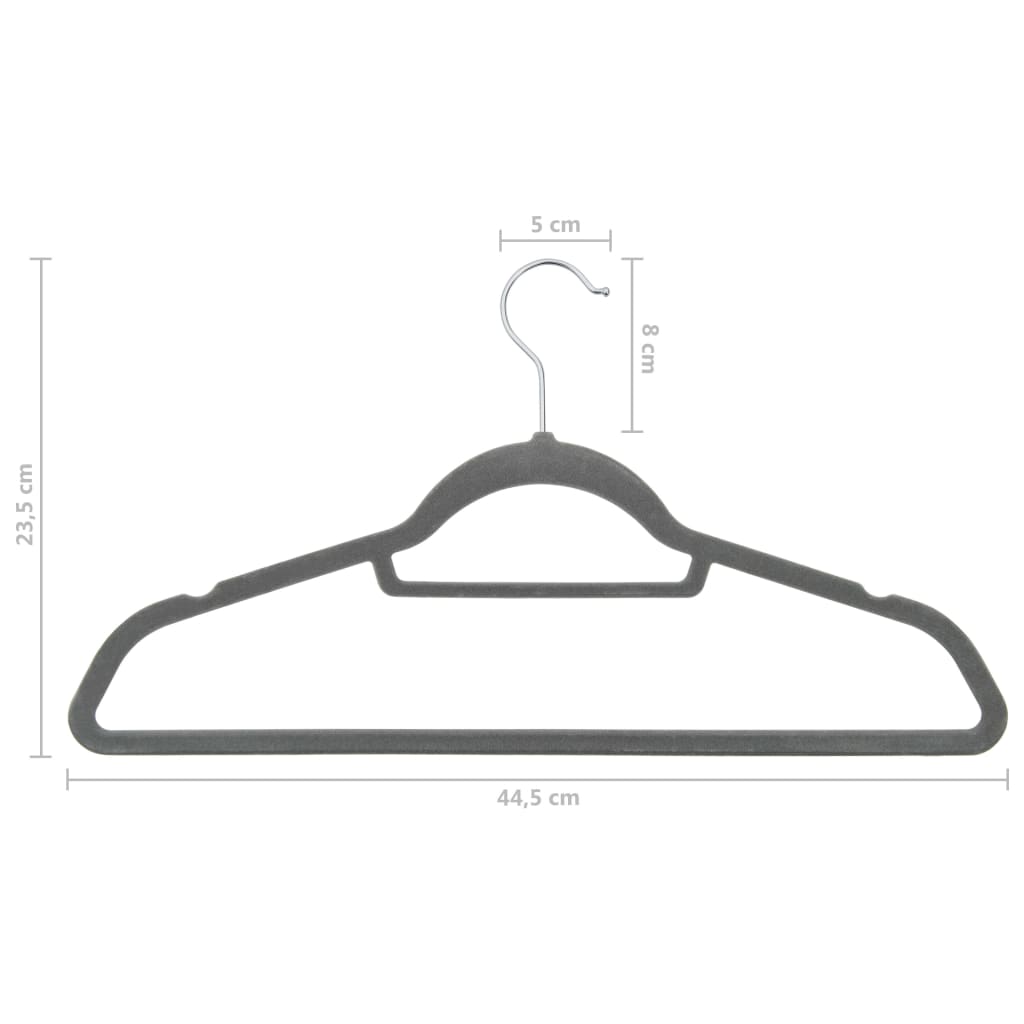 vidaXL Clothes Hanger Set Coat Hanger Clothes Organizer Rack Anti-slip Velvet-23