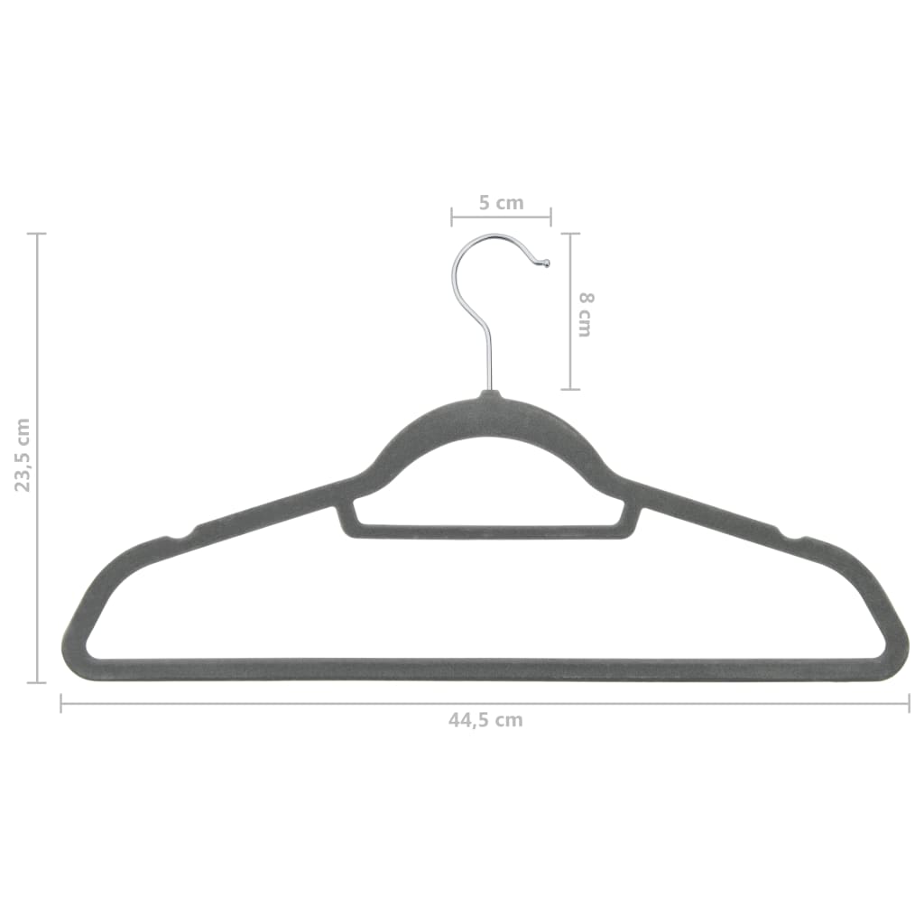 vidaXL Clothes Hanger Set Coat Hanger Clothes Organizer Rack Anti-slip Velvet-14