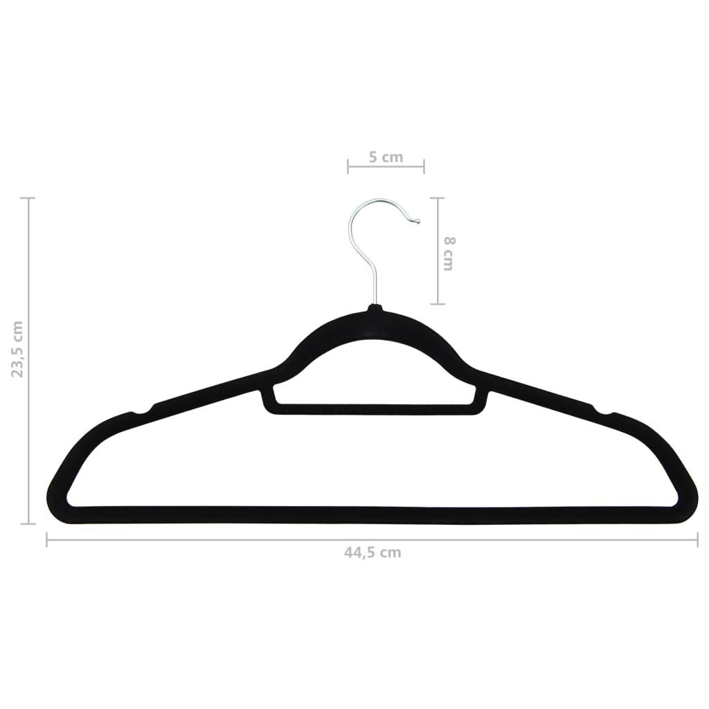 vidaXL Clothes Hanger Set Coat Hanger Clothes Organizer Rack Anti-slip Velvet-52