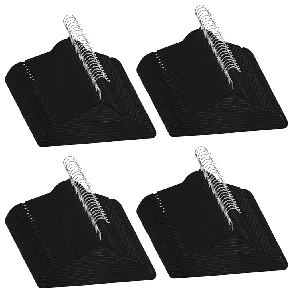 vidaXL Clothes Hanger Set Coat Hanger Clothes Organizer Rack Anti-slip Velvet-4