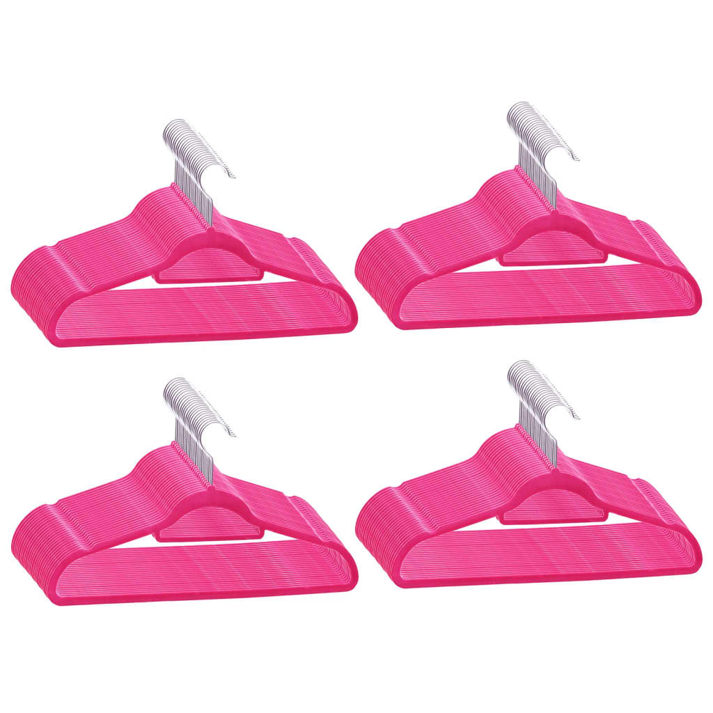 vidaXL Clothes Hanger Set Coat Hanger Clothes Organizer Rack Anti-slip Velvet-50