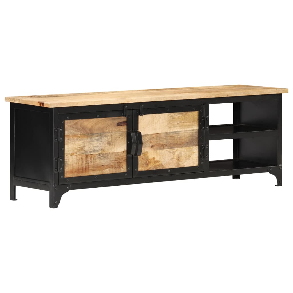 vidaXL TV Stand 47.2"x11.8"x15.7" Solid Wood Mango-1