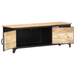 vidaXL TV Stand 47.2"x11.8"x15.7" Solid Wood Mango-2