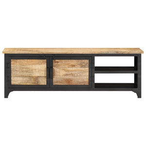 vidaXL TV Stand 47.2"x11.8"x15.7" Solid Wood Mango-3