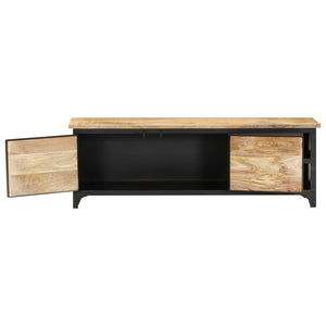 vidaXL TV Stand 47.2"x11.8"x15.7" Solid Wood Mango-4