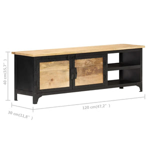 vidaXL TV Stand 47.2"x11.8"x15.7" Solid Wood Mango-7