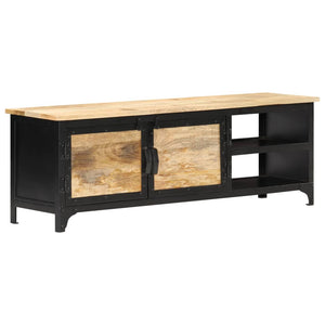 vidaXL TV Stand 47.2"x11.8"x15.7" Solid Wood Mango-9