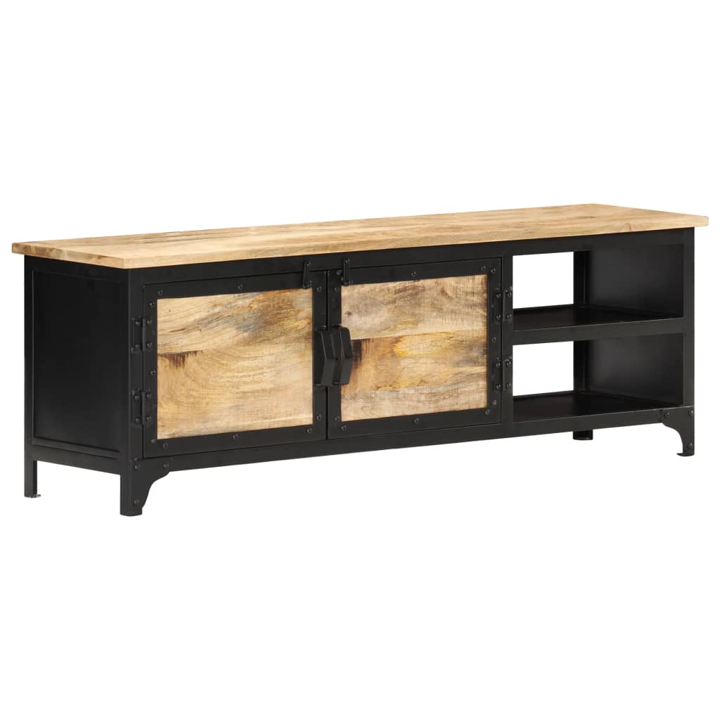 vidaXL TV Stand 47.2"x11.8"x15.7" Solid Wood Mango-10