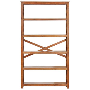 vidaXL Bookshelf Book Rack Standing Shelves Wall Bookcase Solid Wood Acacia-14