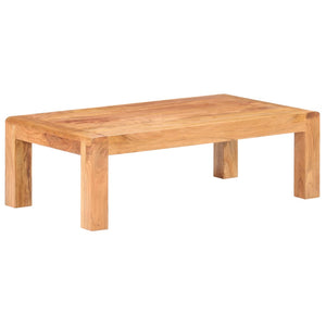 vidaXL Coffee Table 43.3"x23.6"x13.8" Solid Acacia Wood in Honey Finish-0