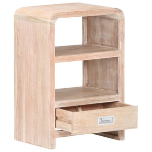 vidaXL Nightstand Storage Bedside Cabinet Bedroom Furniture Solid Wood Acacia-2