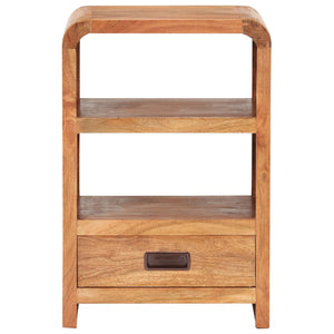 vidaXL Nightstand Storage Bedside Cabinet Bedroom Furniture Solid Wood Acacia-8