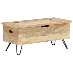 vidaXL Chest 35.4"x15.7"x17.7" Solid Mango Wood-1