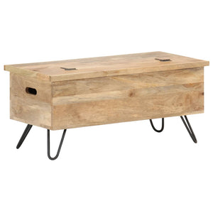 vidaXL Chest 35.4"x15.7"x17.7" Solid Mango Wood-6