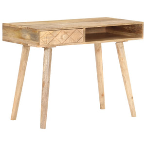 vidaXL Dressing Table 39.4"x19.7"x29.9" Solid Mango Wood-4