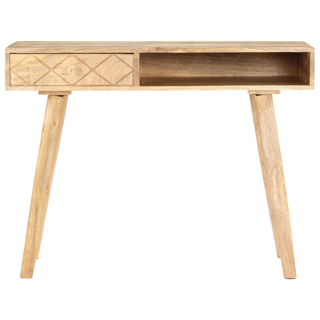 vidaXL Dressing Table 39.4"x19.7"x29.9" Solid Mango Wood-6
