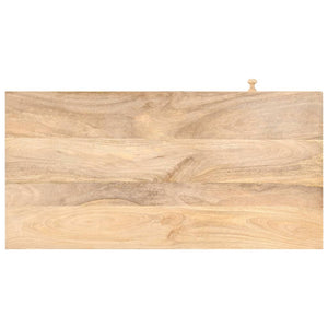vidaXL Dressing Table 39.4"x19.7"x29.9" Solid Mango Wood-7