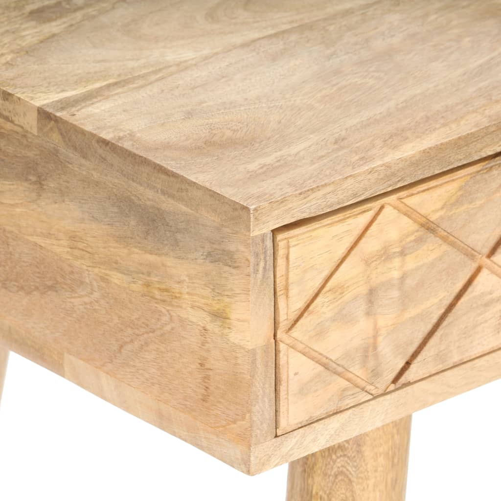 vidaXL Dressing Table 39.4"x19.7"x29.9" Solid Mango Wood-10