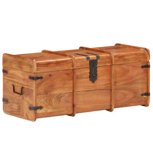 vidaXL Storage Chest Storage Trunk with Latch for Bedroom Solid Wood Acacia-2