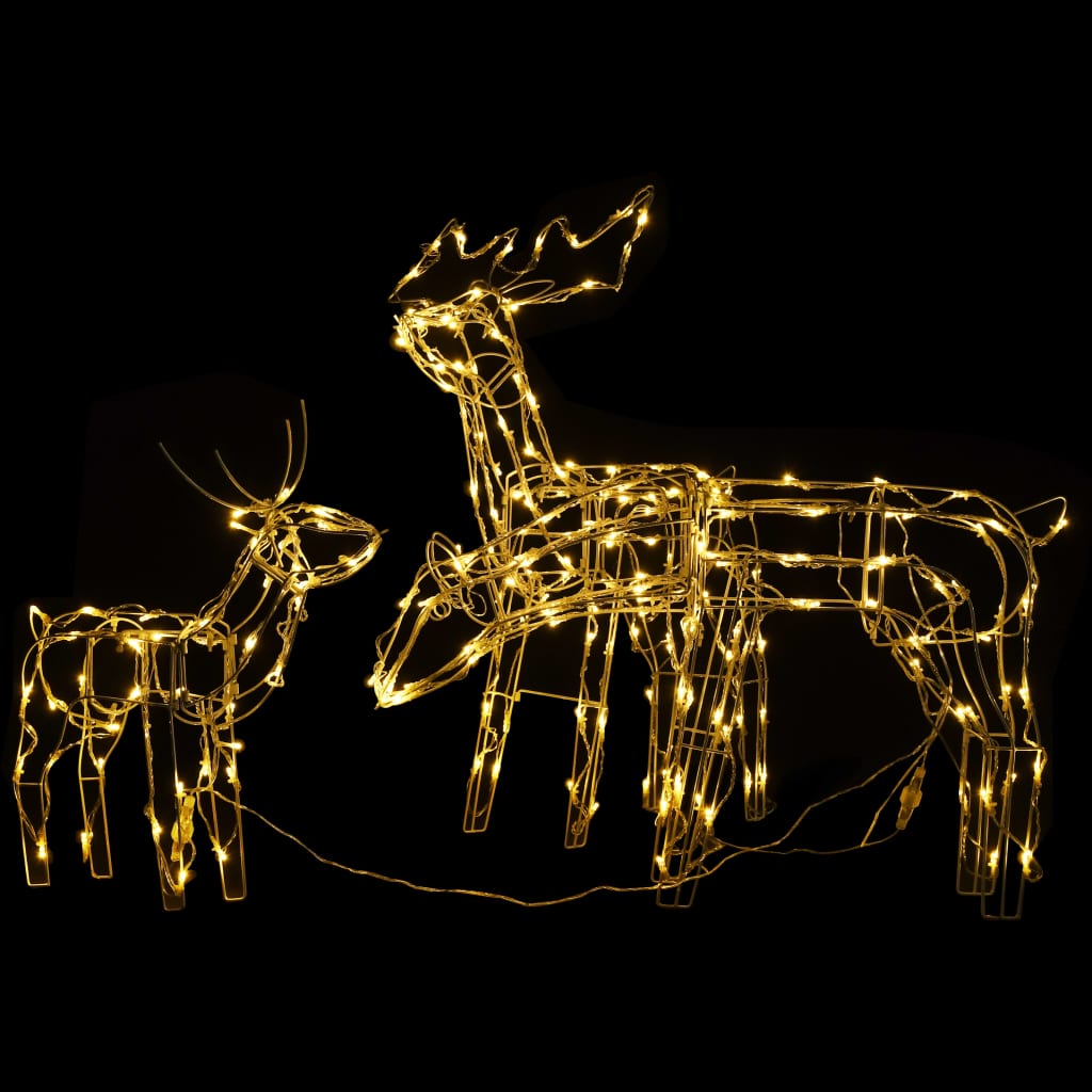 vidaXL Christmas Reindeers 3 Pcs Christmas Lighting Display with 229 LEDs-18