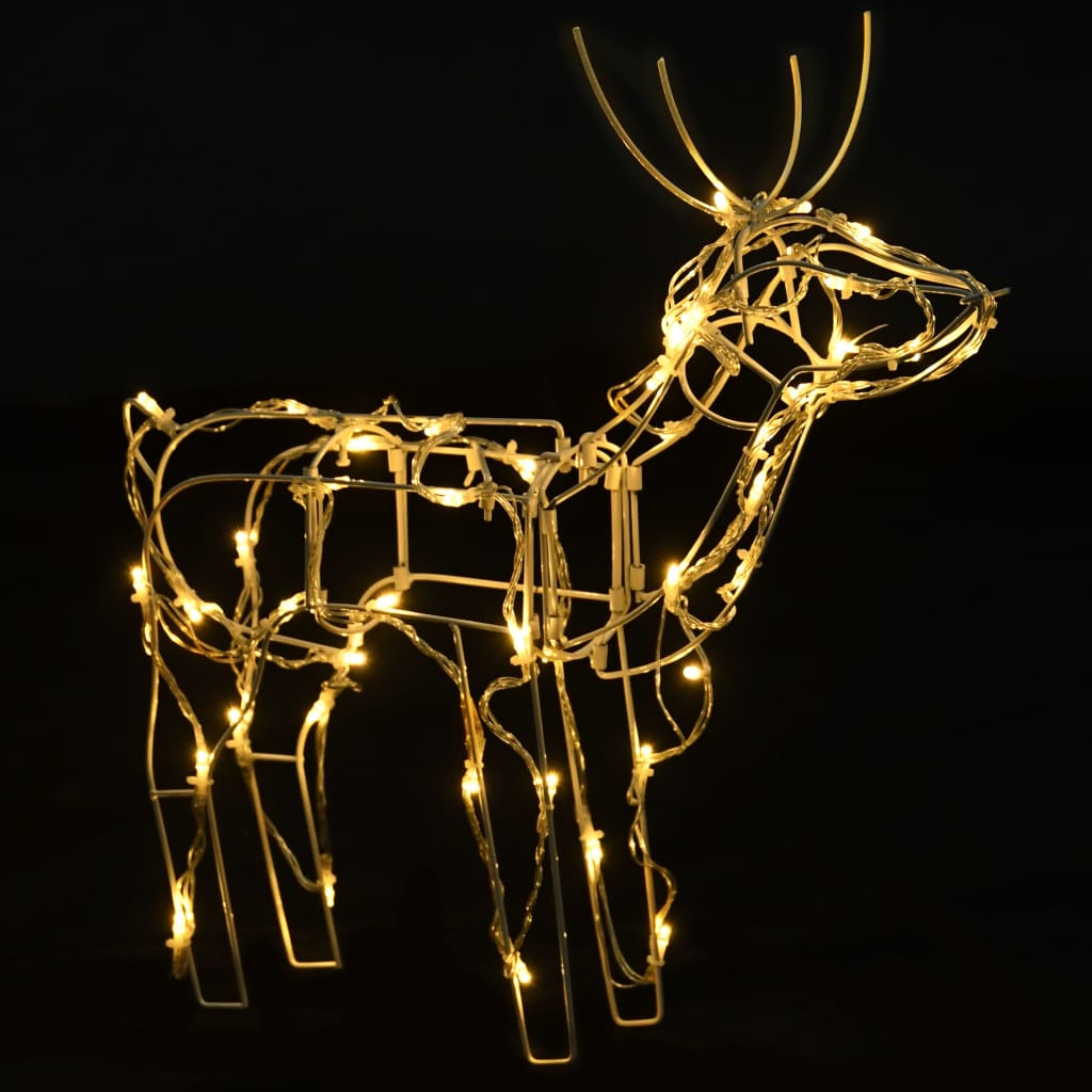 vidaXL Christmas Reindeers 3 Pcs Christmas Lighting Display with 229 LEDs-22