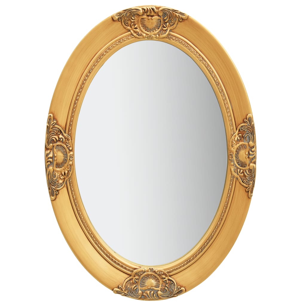 vidaXL Wall Mirror Bathroom Mirror with Baroque Style Decorative Vanity Mirror-46
