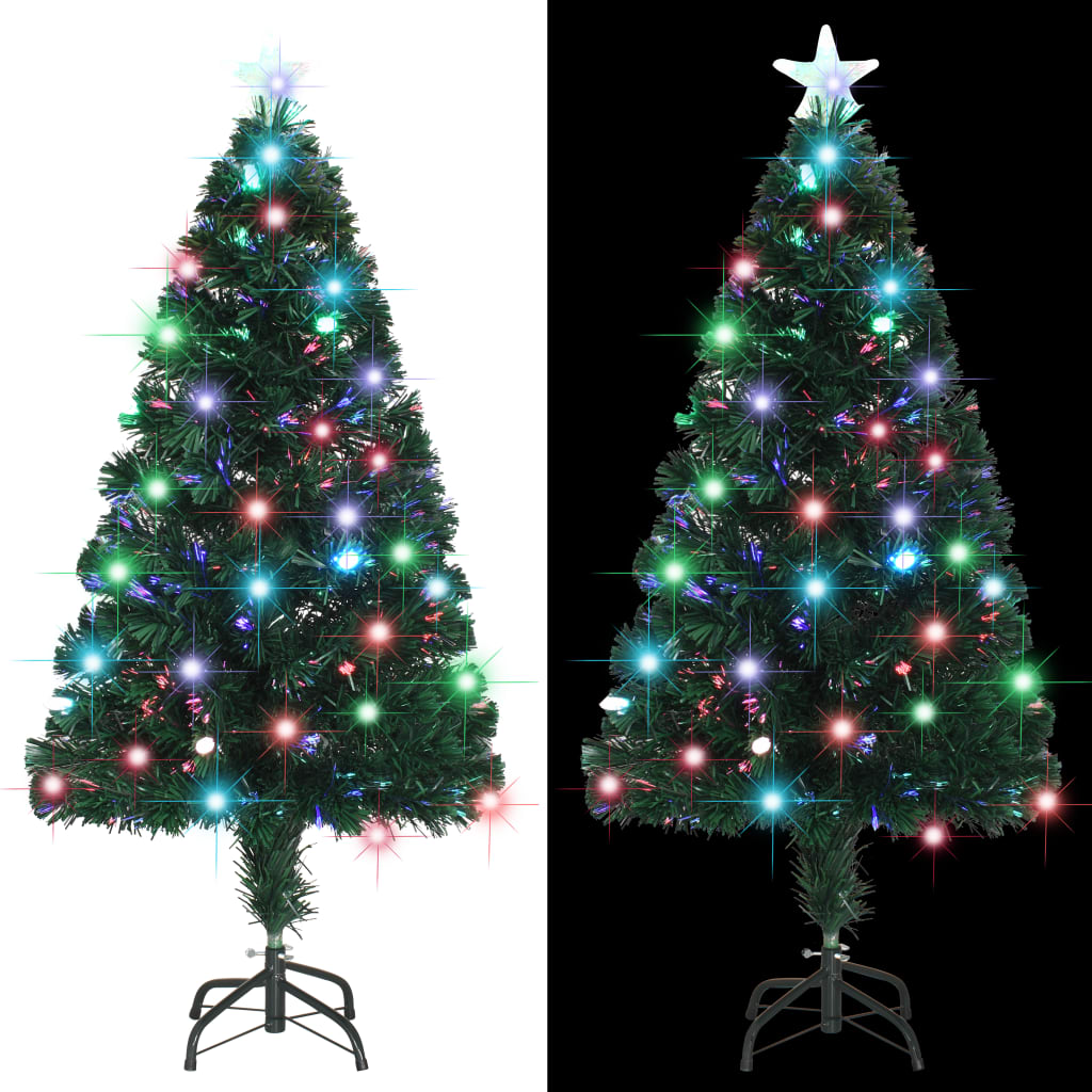 vidaXL Pre-lit Christmas Tree with Stand Artificial Xmas Tree Party Decoration-0