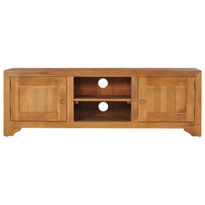 vidaXL TV Unit 45.3"x11.8"x15.7" Solid Wood Teak-0