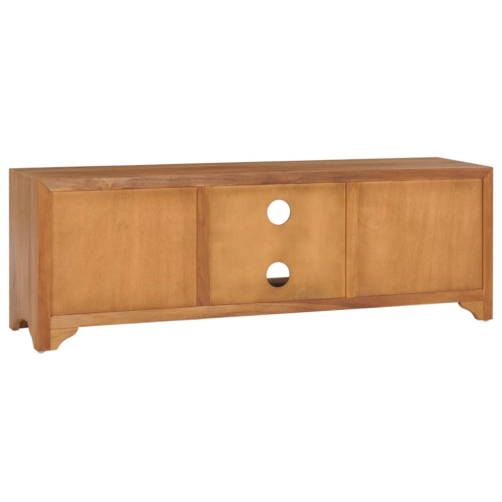 vidaXL TV Unit 45.3"x11.8"x15.7" Solid Wood Teak-3