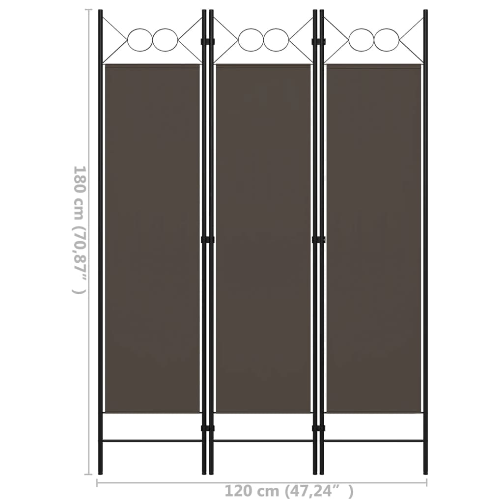 vidaXL Room Divider Freestanding Folding Privacy Screen for Room Separation-27