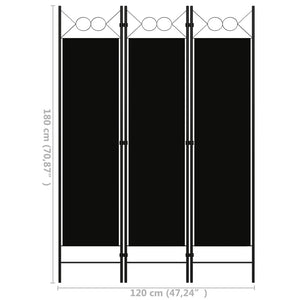 vidaXL Room Divider Freestanding Folding Privacy Screen for Room Separation-8