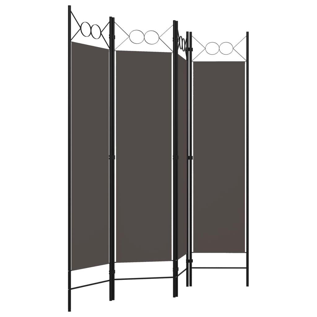 vidaXL Room Divider Freestanding Folding Privacy Screen for Room Separation-5