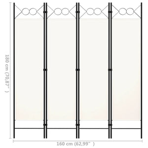 vidaXL Room Divider Freestanding Folding Privacy Screen for Room Separation-7