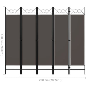 vidaXL Room Divider Freestanding Folding Privacy Screen for Room Separation-29