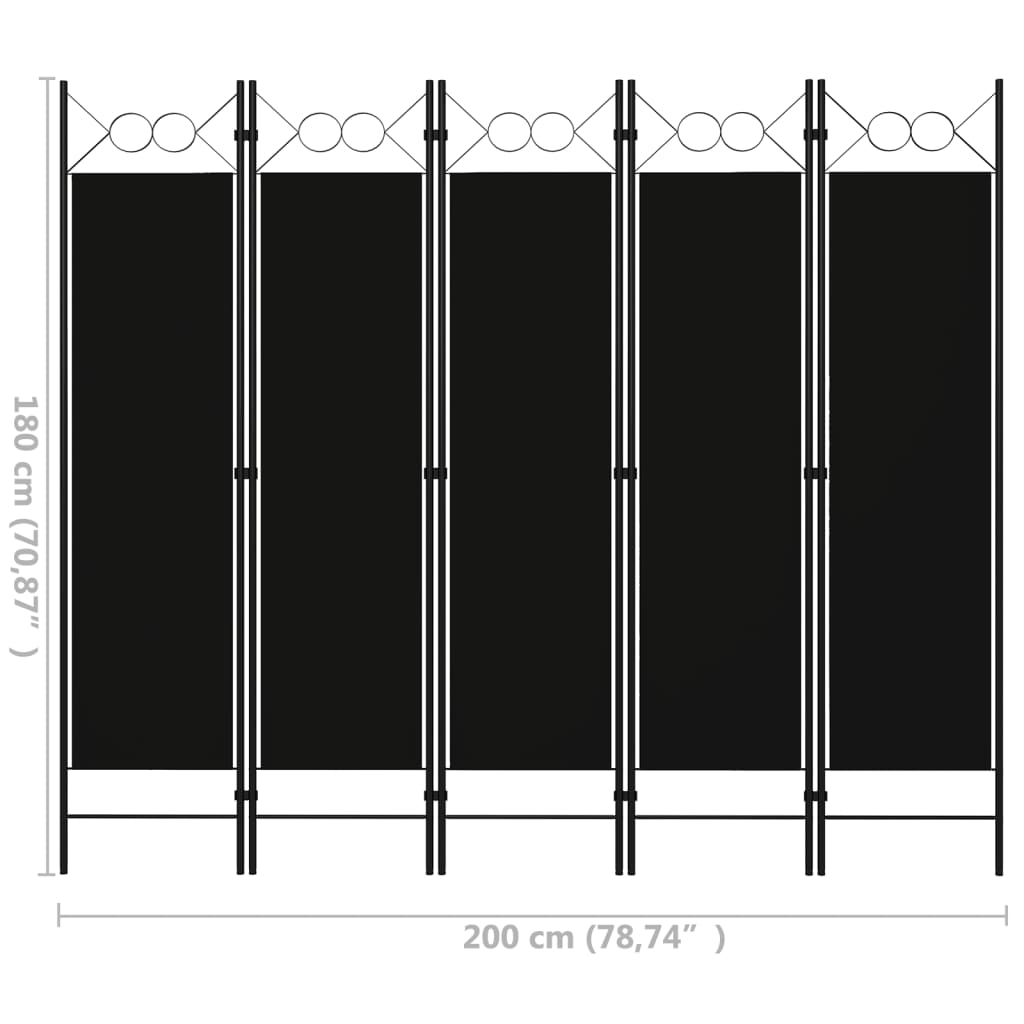 vidaXL Room Divider Freestanding Folding Privacy Screen for Room Separation-37
