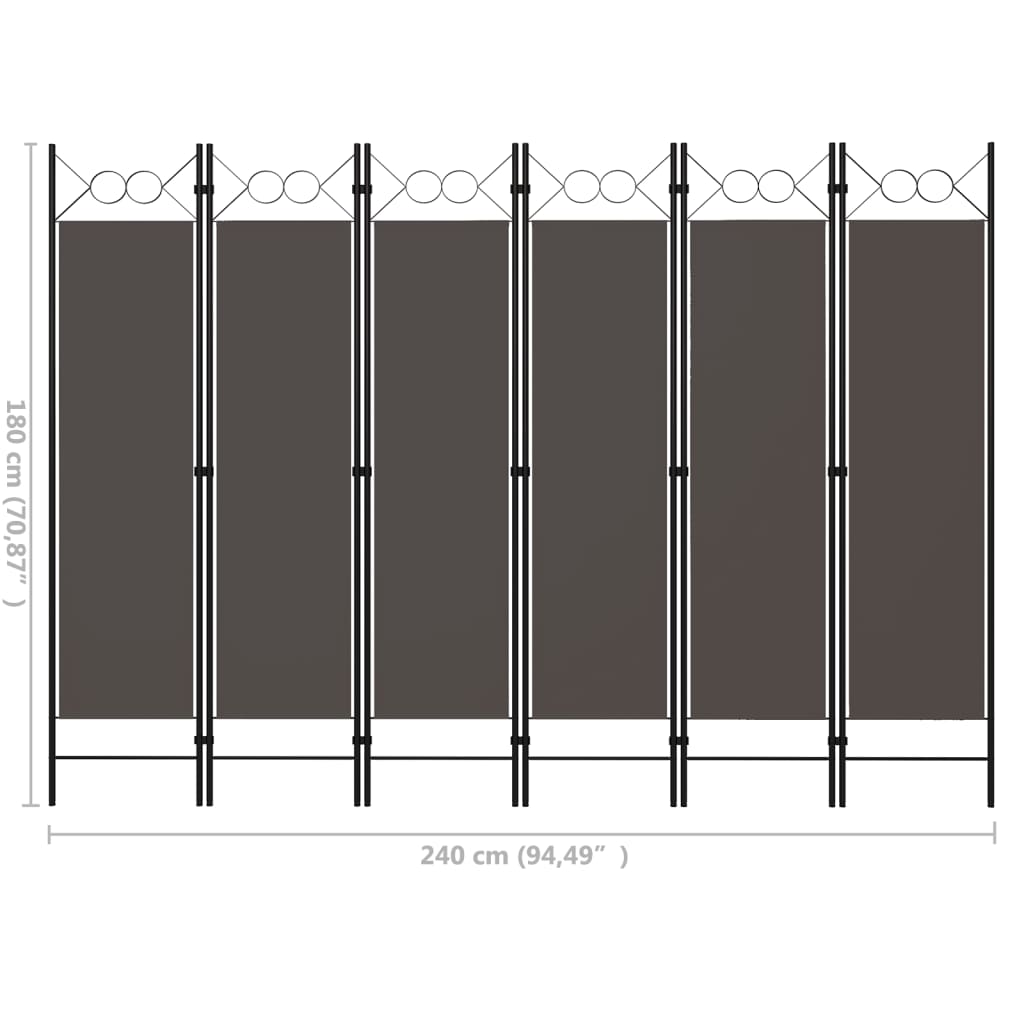 vidaXL Room Divider Freestanding Folding Privacy Screen for Room Separation-18