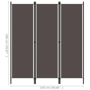 vidaXL Room Divider Freestanding Folding Privacy Screen for Room Separation-48