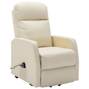 vidaXL Power Lift Recliner Electric Lift Chair for Home Theater Faux Leather-25