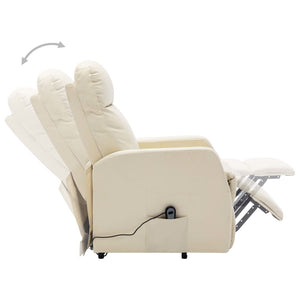 vidaXL Power Lift Recliner Electric Lift Chair for Home Theater Faux Leather-27