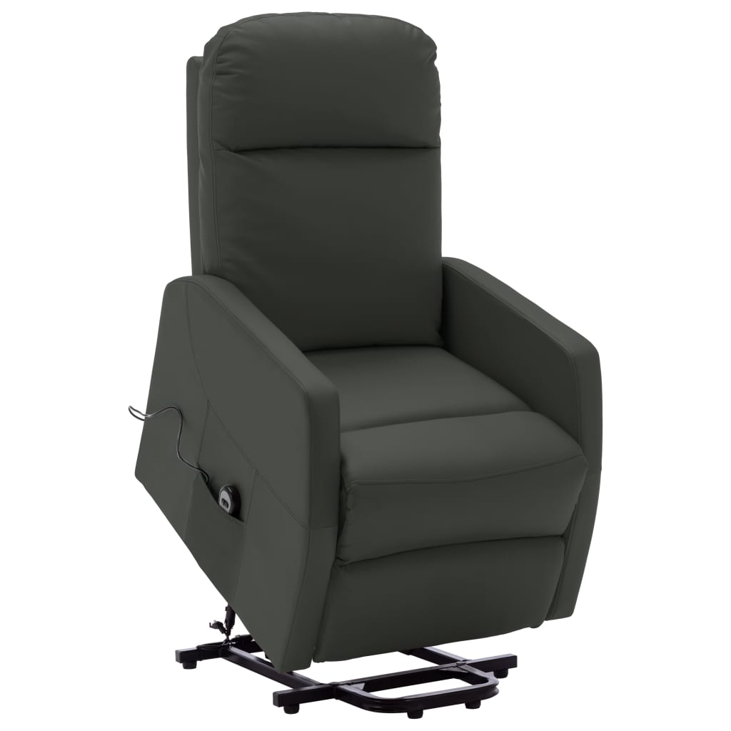 vidaXL Power Lift Recliner Electric Lift Chair for Home Theater Faux Leather-22