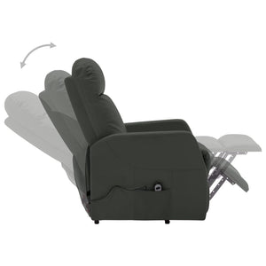 vidaXL Power Lift Recliner Electric Lift Chair for Home Theater Faux Leather-7