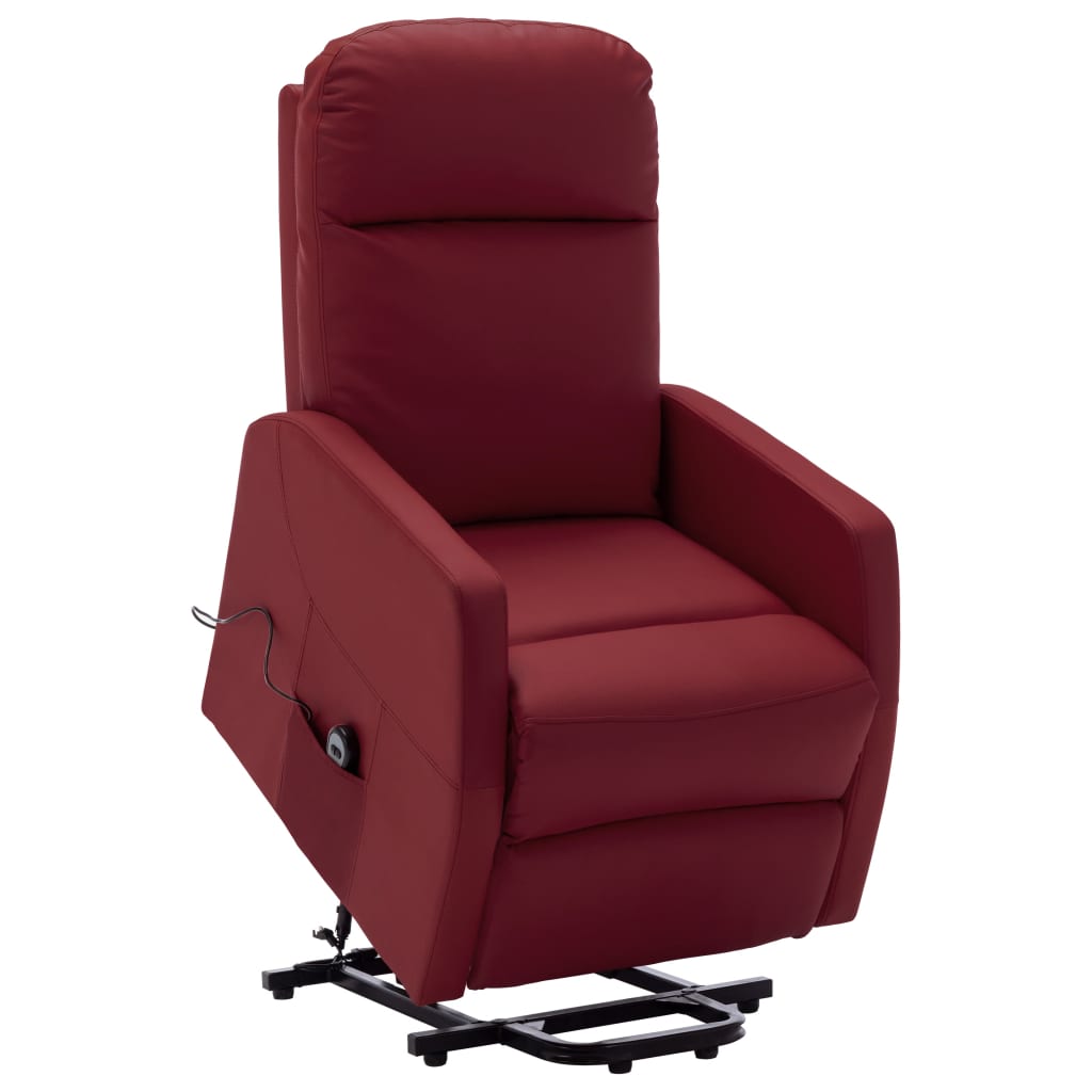vidaXL Power Lift Recliner Electric Lift Chair for Home Theater Faux Leather-0